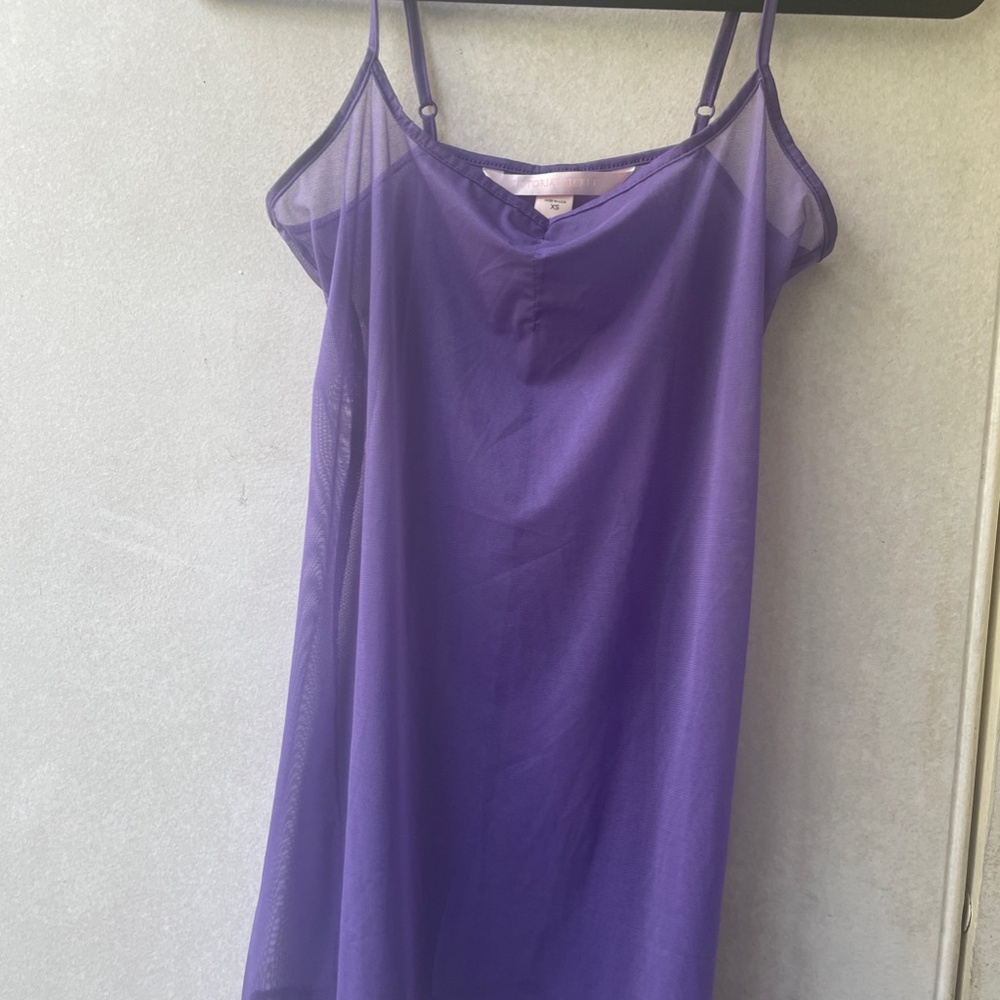 Vintage Victoria's Secret purple babydoll lingerie nightgown